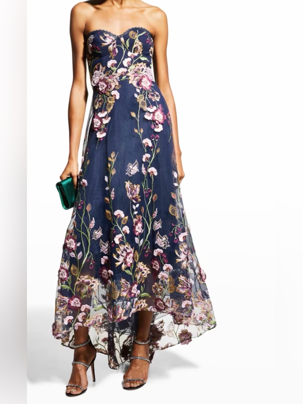 Marchesa Notte Floral Dress NWT